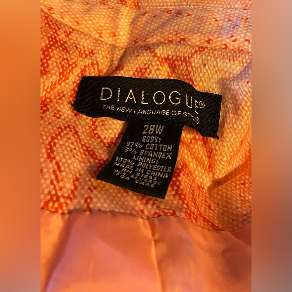 Dialogue Jacket, Snake, Animal Print, Sz 28, 4X, Lined, Trench coat, Feminine - Picture 5 of 12